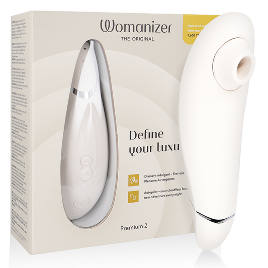 WOMANIZER - PREMIUM 2 STIMOLATORE CLITORALE GRIGIO CALDO - WOMANIZER | Lingerie Harness Boutique