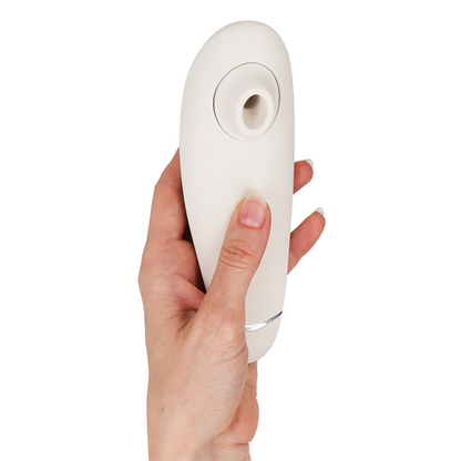 WOMANIZER - PREMIUM 2 STIMOLATORE CLITORALE GRIGIO CALDO - WOMANIZER | Lingerie Harness Boutique