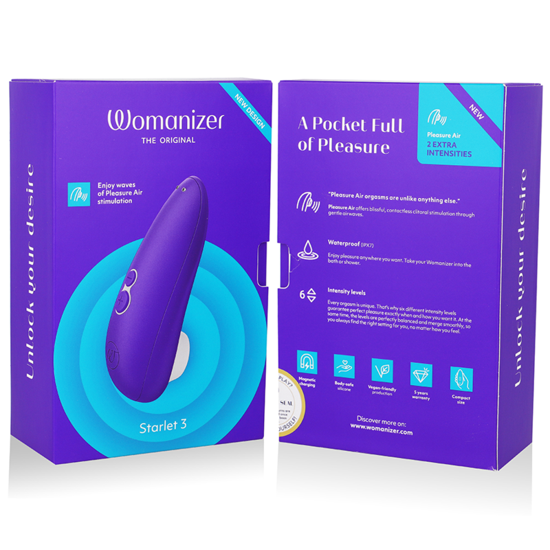 WOMANIZER - STARLET 3 CLITORAL STIMULATOR INDIGO