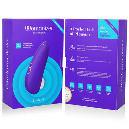 WOMANIZER - STARLET 3 STIMOLATORE CLITORALE INDIGO - WOMANIZER | Lingerie Harness Boutique