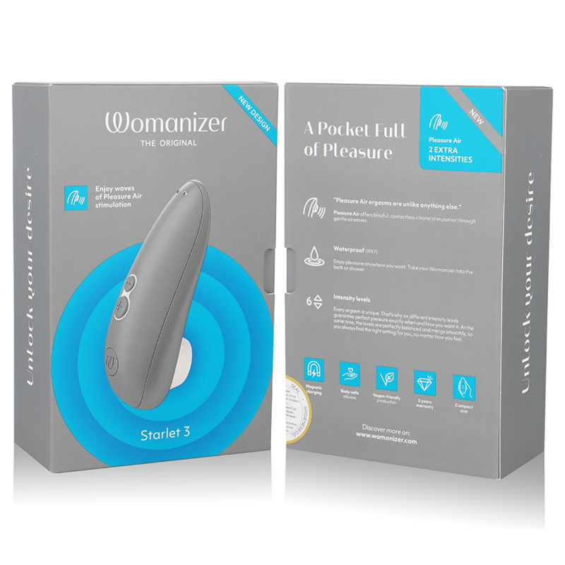 WOMANIZER - CLITORAL STIMULATOR STARLET 3 GREY