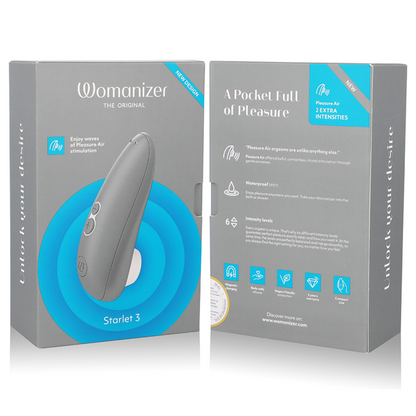 WOMANIZER - STIMOLATORE CLITORALE STARLET 3 GRIGIO - WOMANIZER | Lingerie Harness Boutique