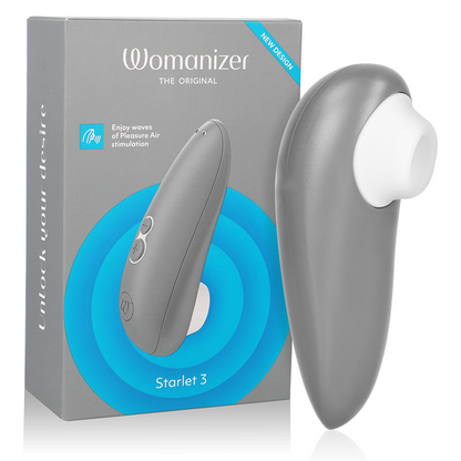 WOMANIZER - STIMOLATORE CLITORALE STARLET 3 GRIGIO - WOMANIZER | Lingerie Harness Boutique