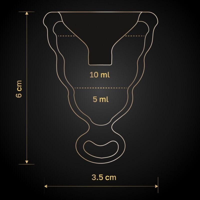 G-VIBE - GCUP COPPA MESTRUALE NERA - G-VIBE | Lingerie Harness Boutique