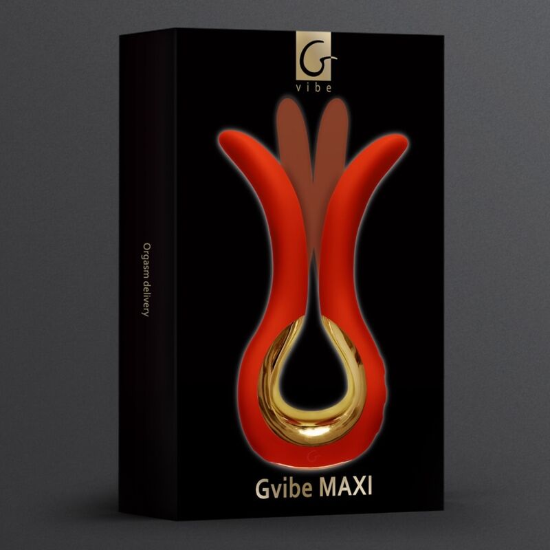 G-VIBE - GVIBE MAXI VIBRATORE CON DUE PUNTE FLESSIBILI CORALLO - G-VIBE | Lingerie Harness Boutique