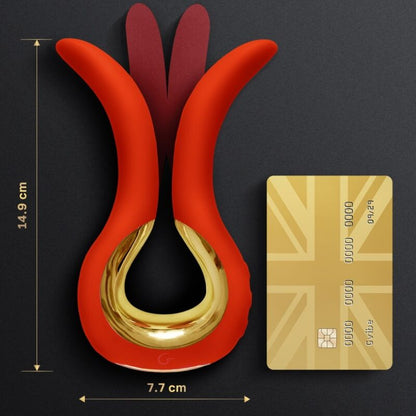 G-VIBE - GVIBE MAXI VIBRATORE CON DUE PUNTE FLESSIBILI CORALLO - G-VIBE | Lingerie Harness Boutique