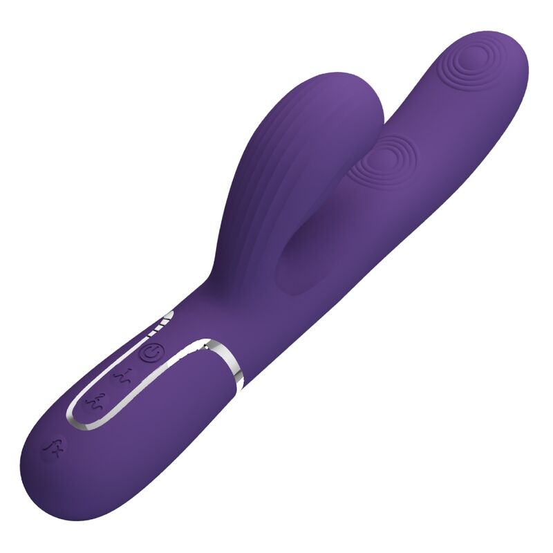 PRETTY LOVE - PERLITA 3 IN 1 MULTIFUNCTIONAL G-SPOT VIBRATOR PURPLE