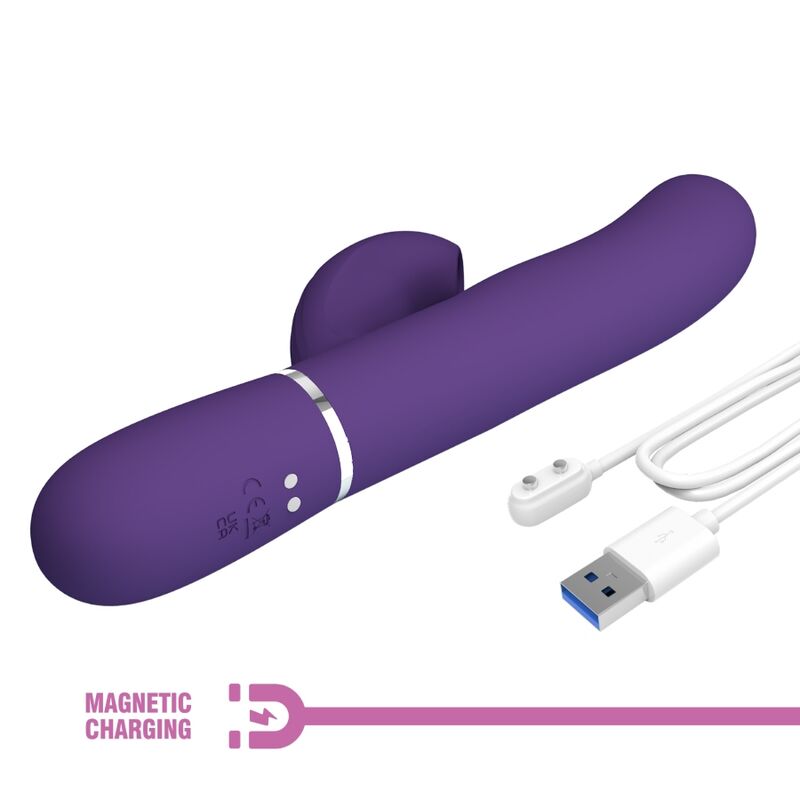 PRETTY LOVE - PERLITA 3 IN 1 MULTIFUNCTIONAL G-SPOT VIBRATOR PURPLE