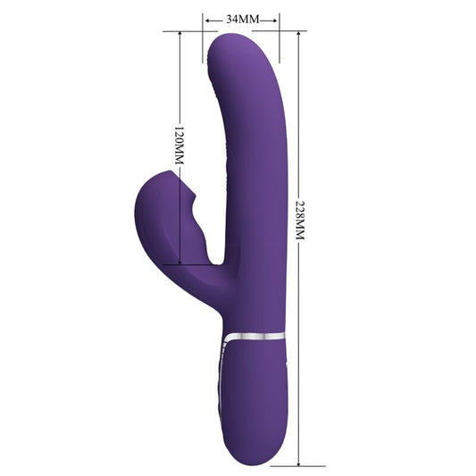 PRETTY LOVE - PERLITA VIBRATORE G-SPOT 3 IN 1 MULTIFUNZIONE VIOLA - PRETTY LOVE FLIRTATION | Lingerie Harness Boutique