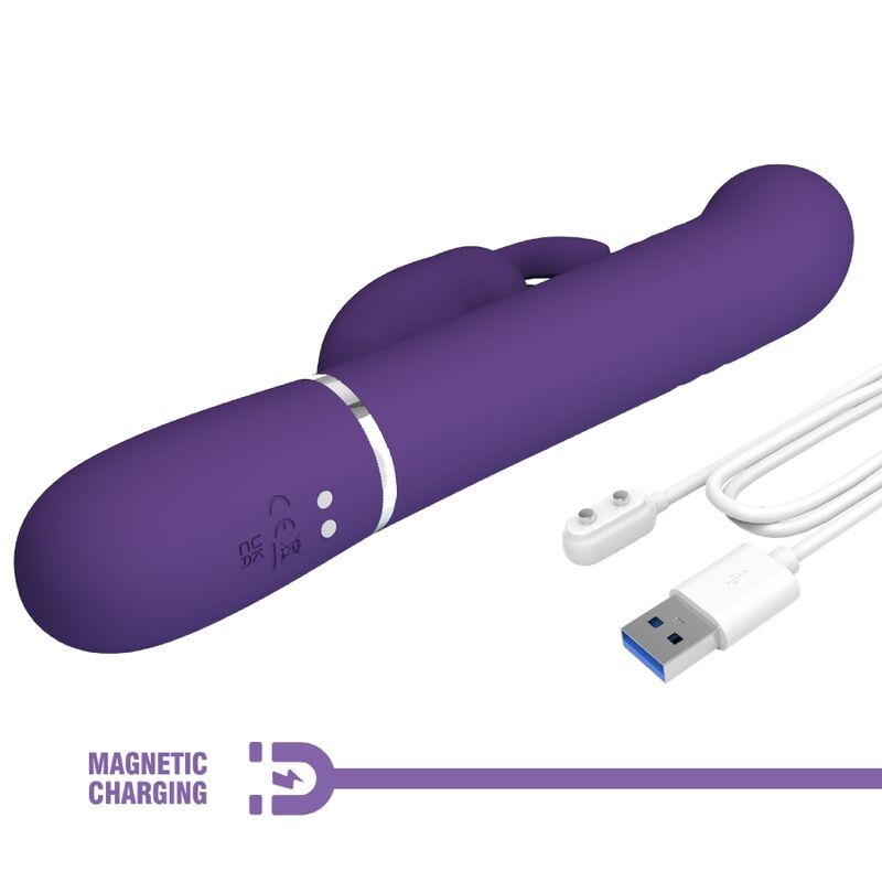 PRETTY LOVE - COALE COAL RABBIT VIBRATOR 4 IN 1 PURPLE