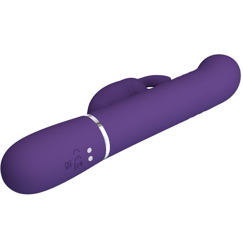 PRETTY LOVE - COALE VIBRATORE CONIGLIO CARBONE 4 EN 1 VIOLA - PRETTY LOVE FLIRTATION | Lingerie Harness Boutique
