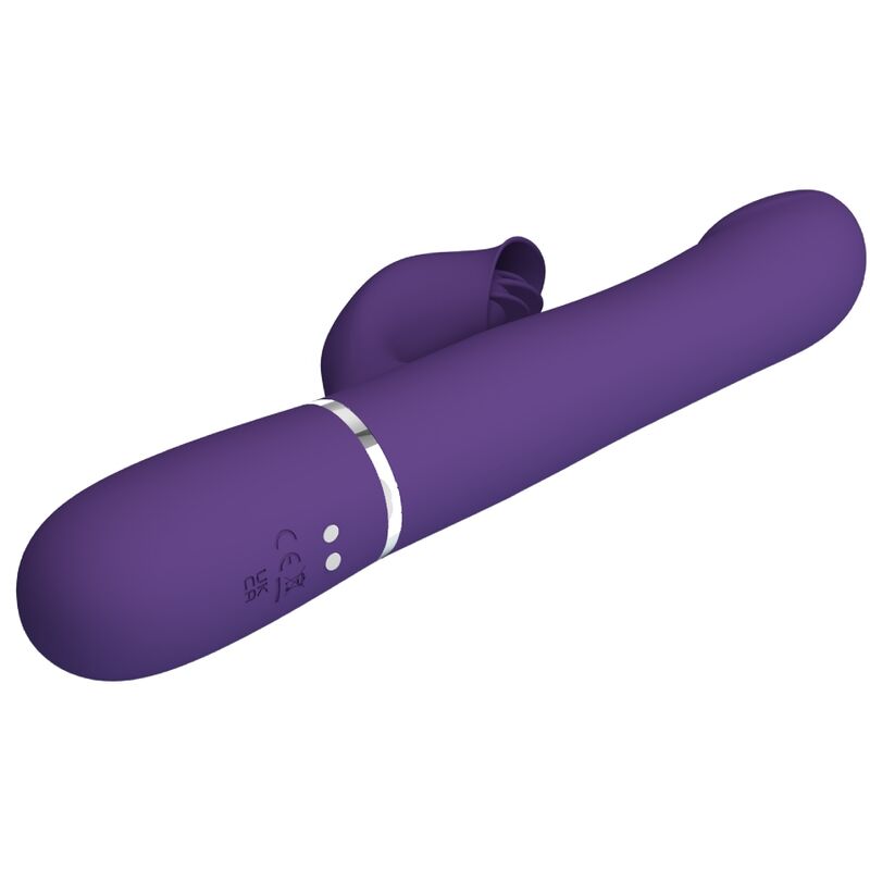 PRETTY LOVE - ZALIN PEARLS RABBIT VIBRATOR 4 IN 1 PURPLE