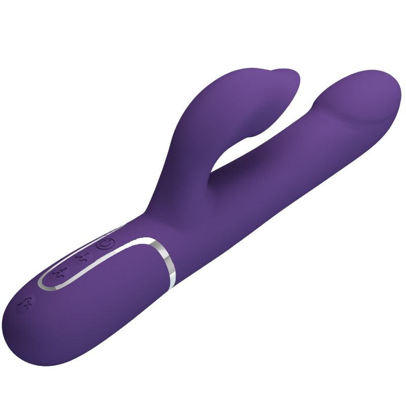 PRETTY LOVE - ZALIN PEARLS RABBIT VIBRATOR 4 IN 1 PURPLE