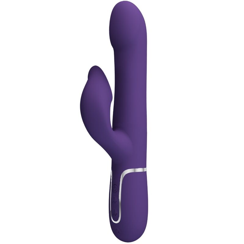 PRETTY LOVE - ZALIN PEARLS RABBIT VIBRATOR 4 IN 1 PURPLE