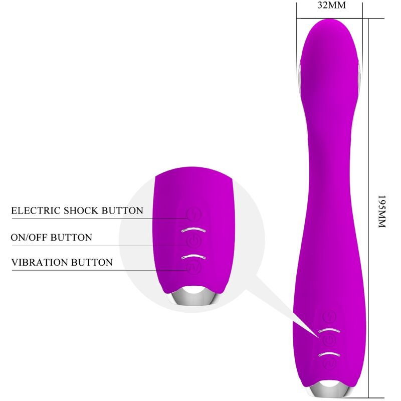 PRETTY LOVE - HECTOR VIBRATORE ELETTROSHOCK APP GRATUITA VIOLA - PRETTY LOVE FLIRTATION | Lingerie Harness Boutique