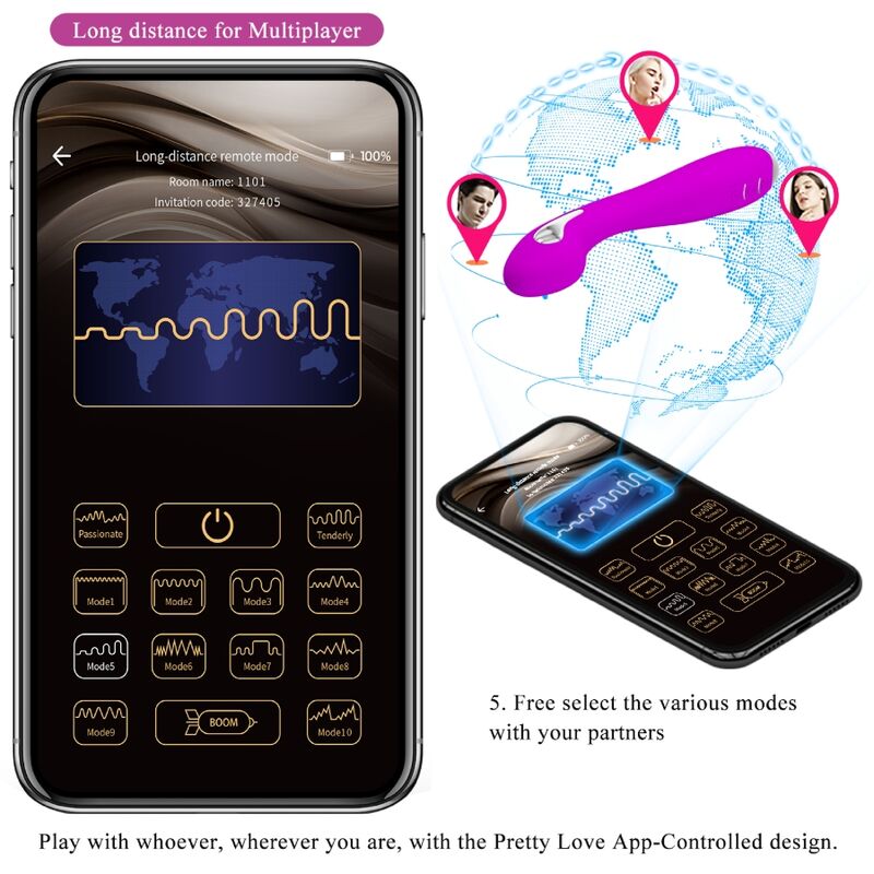 PRETTY LOVE - HECTOR ELECTROSHOCK VIBRATOR FREE APP PURPLE