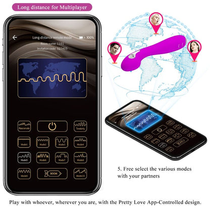 PRETTY LOVE - HECTOR VIBRATORE ELETTROSHOCK APP GRATUITA VIOLA - PRETTY LOVE FLIRTATION | Lingerie Harness Boutique