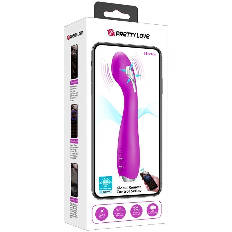 PRETTY LOVE - HECTOR VIBRATORE ELETTROSHOCK APP GRATUITA VIOLA - PRETTY LOVE FLIRTATION | Lingerie Harness Boutique