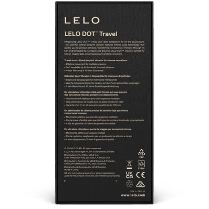 LELO - DOT TRAVEL STIMOLATORE CLITORIDE VIOLA - LELO | Lingerie Harness Boutique