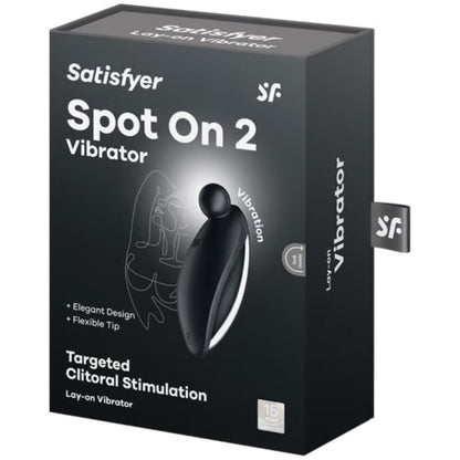 SATISFYER - SPOT ON 2 VIBRATORE LAY-ON NERO - SATISFYER VIBRATOR | Lingerie Harness Boutique