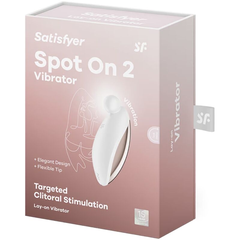 SATISFYER - SPOT ON 2 VIBRATORE LAY-ON BIANCO - SATISFYER VIBRATOR | Lingerie Harness Boutique
