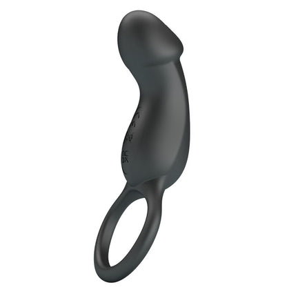 PRETTY LOVE - TRAE ANELLO VIBRANTE CON STIMOLATORE NERO - PRETTY LOVE MALE | Lingerie Harness Boutique