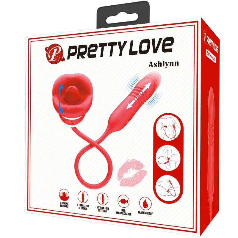 PRETTY LOVE - ASHLYNN MASTURBATORE BOCCA ROSSO - PRETTY LOVE FLIRTATION | Lingerie Harness Boutique