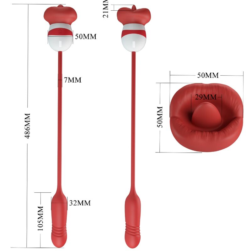 PRETTY LOVE - ASHLYNN MASTURBATORE BOCCA ROSSO - PRETTY LOVE FLIRTATION | Lingerie Harness Boutique