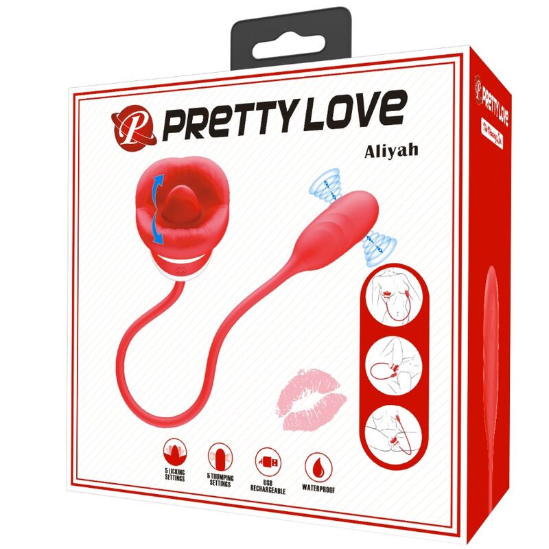 PRETTY LOVE - ALIYAH MASTURBATORE A BOCCA ROSSA - PRETTY LOVE | Lingerie Harness Boutique