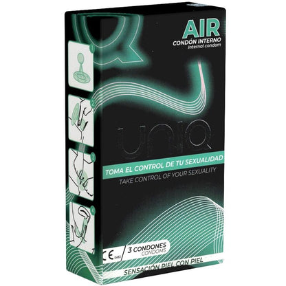 UNIQ - FEMALE CONDOM WITHOUT LATEX AIR 3 UNITS