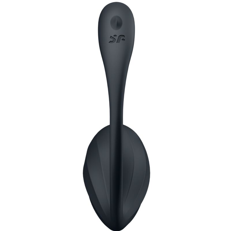 SATISFYER - RIBBED PETAL STIMOLATORE PUNTO G TELECOMANDO NERO APP GRATUITA - SATISFYER PARTNER | Lingerie Harness Boutique