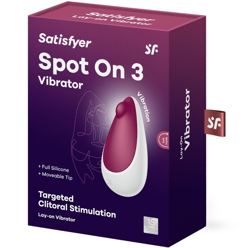 SATISFYER - SPOT ON 3 STIMOLATORE CLITORALE BERRY - SATISFYER VIBRATOR | Lingerie Harness Boutique