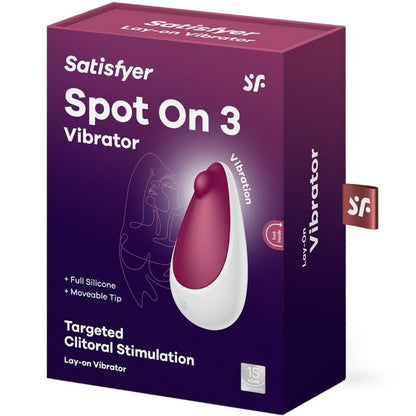 SATISFYER - SPOT ON 3 STIMOLATORE CLITORALE BERRY - SATISFYER VIBRATOR | Lingerie Harness Boutique