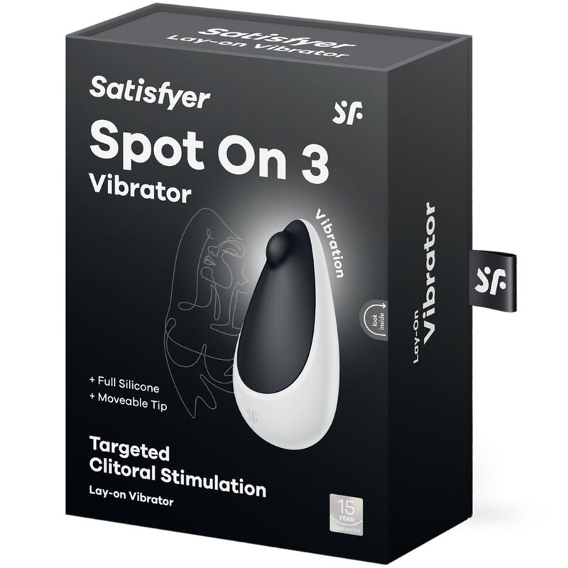 SATISFYER - SPOT ON 3 STIMOLATORE CLITORALE NERO - SATISFYER VIBRATOR | Lingerie Harness Boutique