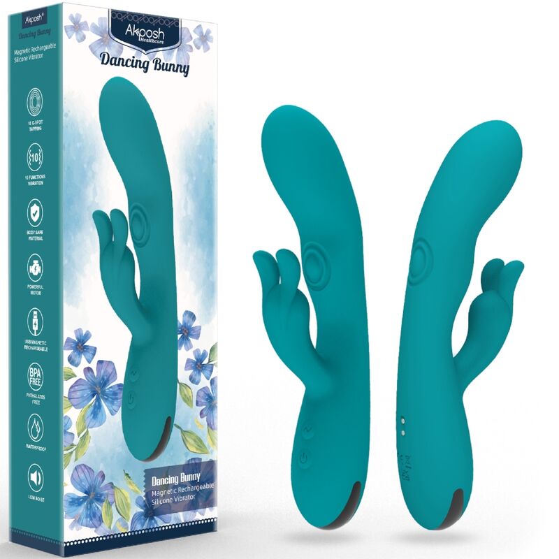 ARMONY - DANCING BUNNY VIBRATORE RABBIT 10 VELOCITÀ VERDE - ARMONY VIBRATORS | Lingerie Harness Boutique