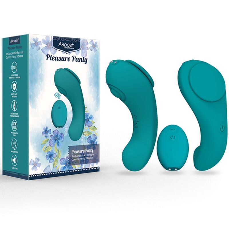 ARMONY - PLEASURE PANTY VIBRATORE TELECOMANDO 3 VELOCITÀ VERDE - ARMONY WEARABLES | Lingerie Harness Boutique