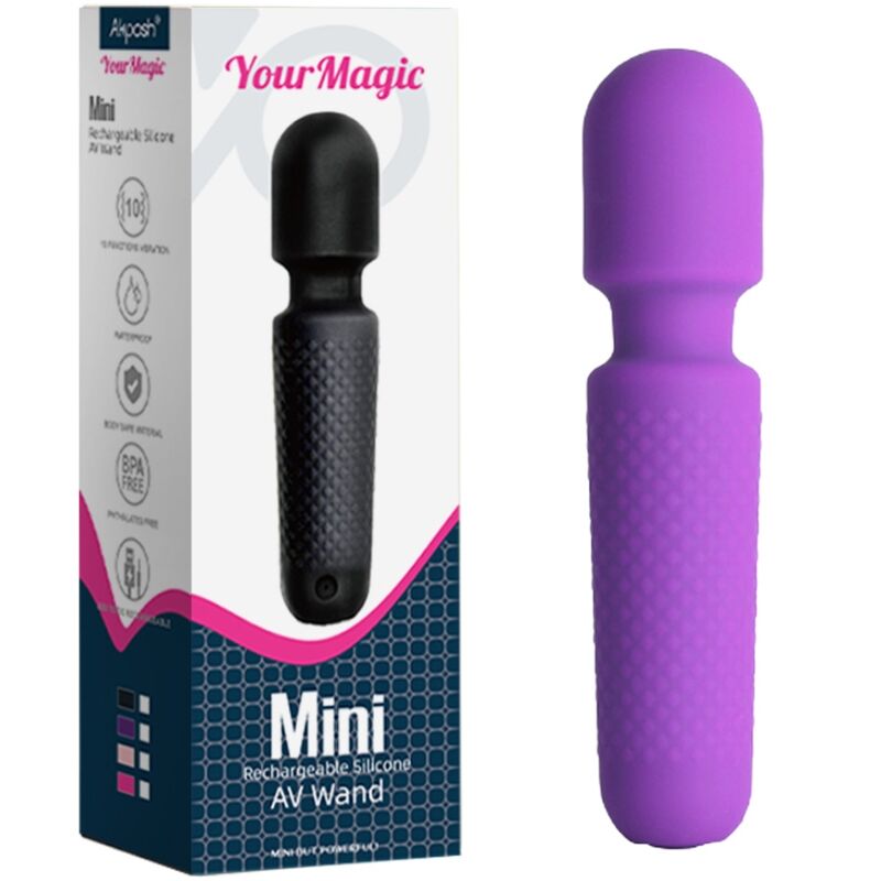 ARMONY - YOUR MAGIC MASSAGGIATORE E VIBRATORE RICARICABILE 10 VIBRAZIONI BACCHETTA POTS VIOLA - ARMONY MASSAGERS | Lingerie Harness Boutique