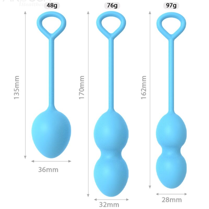 ARMONY - ANABIOSIS MANUBRIO VAGINALE 3 LIVELLI BLU - ARMONY WEARABLES | Lingerie Harness Boutique