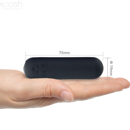 ARMONY - SPLASH HAHA VIBRATORE BULLET IN SILICONE 10 VIBRAZIONI 75 X 19 CM NERO - ARMONY STIMULATORS | Lingerie Harness Boutique