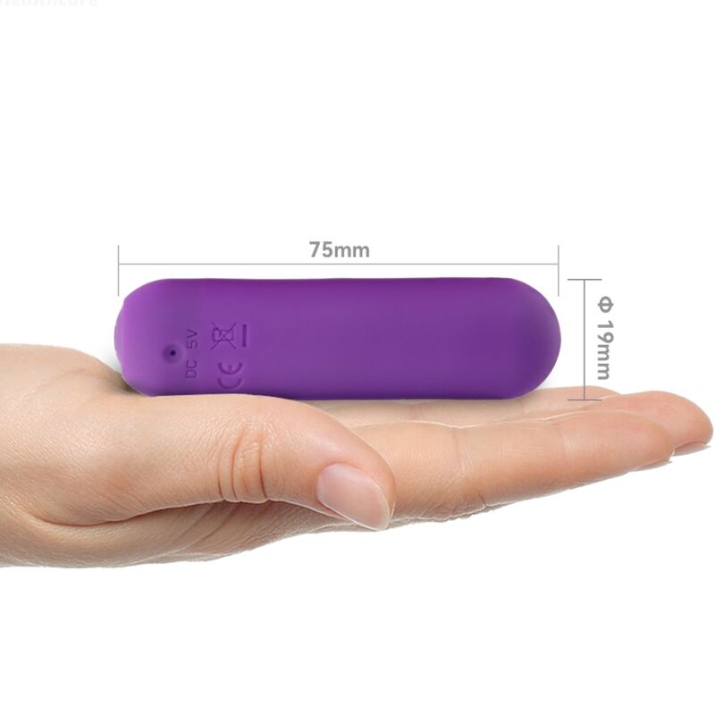 ARMONY - SPLASH HAHA VIBRATORE BULLET IN SILICONE 10 VIBRAZIONI 75 X 19 CM VIOLA - ARMONY STIMULATORS | Lingerie Harness Boutique