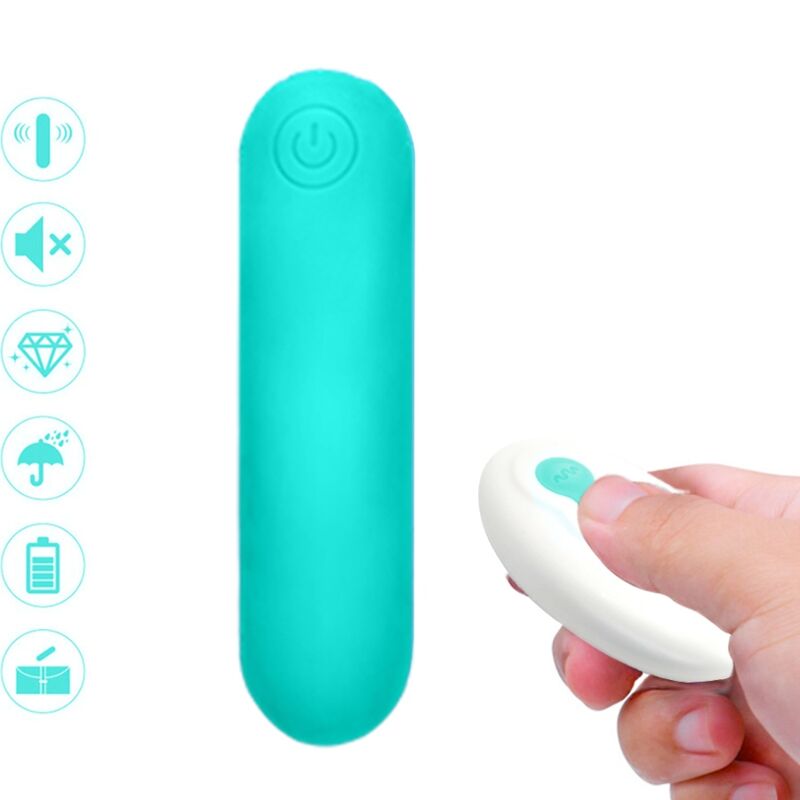 ARMONY - SPLASH JOLINE VIBRATORE BULLET IN SILICONE TELECOMANDO 10 VIBRAZIONI 65 X 15 CM VERDE - ARMONY STIMULATORS | Lingerie Harness Boutique