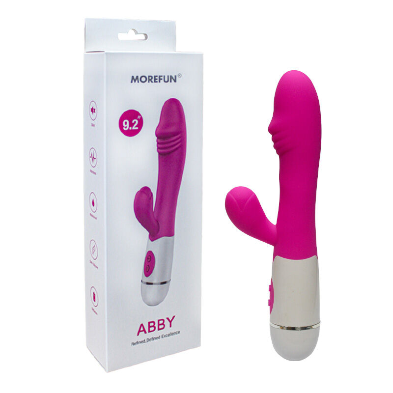 ARMONY - ABBY VIBRATORE E STIMOLATORE 16 VELOCITÀ ROSA - ARMONY VIBRATORS | Lingerie Harness Boutique