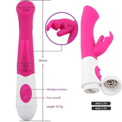 ARMONY - VIBRATORE E STIMOLATORE RABBIT G SPOT 10 VELOCITÀ ROSA - ARMONY VIBRATORS | Lingerie Harness Boutique