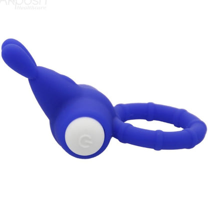 ARMONY - MS BUNNY ANELLO VIBRATORE IN SILICONE BLU - ARMONY FOR HIM | Lingerie Harness Boutique