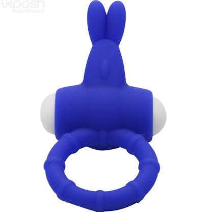 ARMONY - MS BUNNY ANELLO VIBRATORE IN SILICONE BLU - ARMONY FOR HIM | Lingerie Harness Boutique