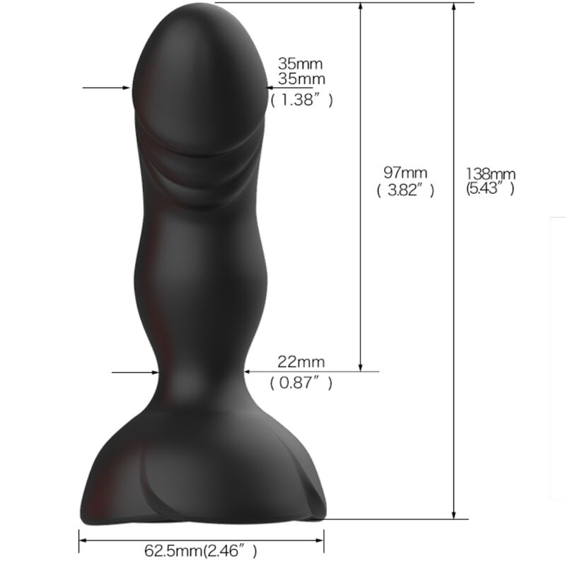 ARMONY - EXTREME A BLOOM VIBRATORE ROSE E TELECOMANDO PLUG ANALE NERO - ARMONY ANAL | Lingerie Harness Boutique