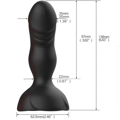 ARMONY - EXTREME A BLOOM VIBRATORE ROSE E TELECOMANDO PLUG ANALE NERO - ARMONY ANAL | Lingerie Harness Boutique