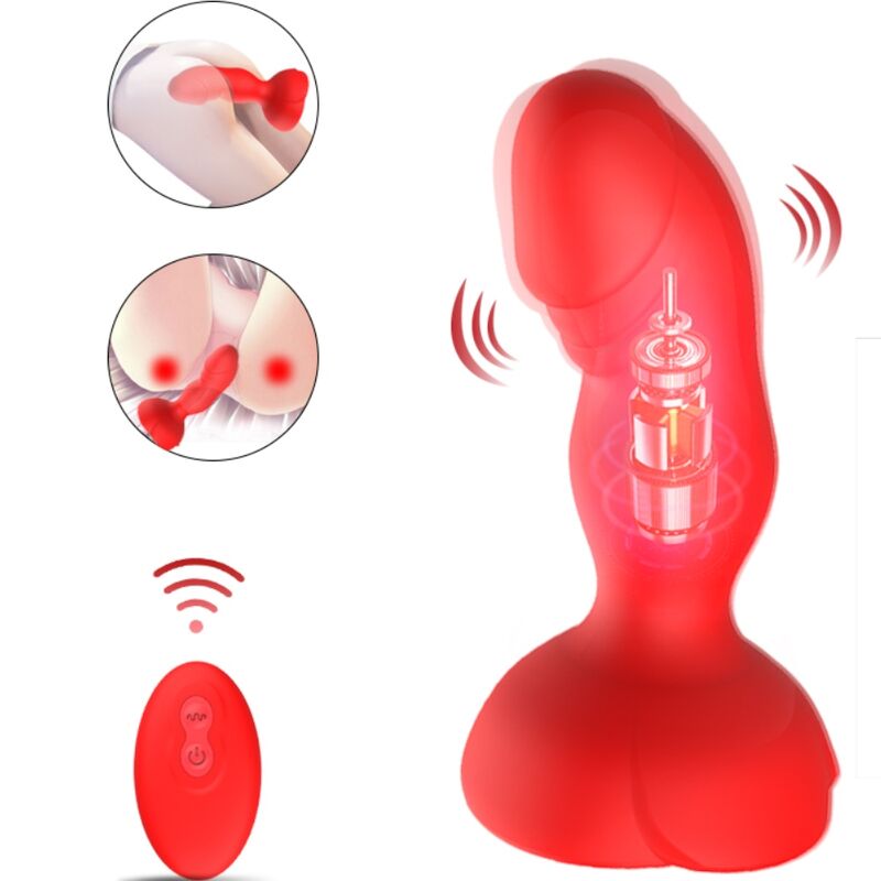 ARMONY - EXTREME A BLOOM VIBRATORE ROSE E TELECOMANDO PLUG ANALE ROSSO - ARMONY ANAL | Lingerie Harness Boutique