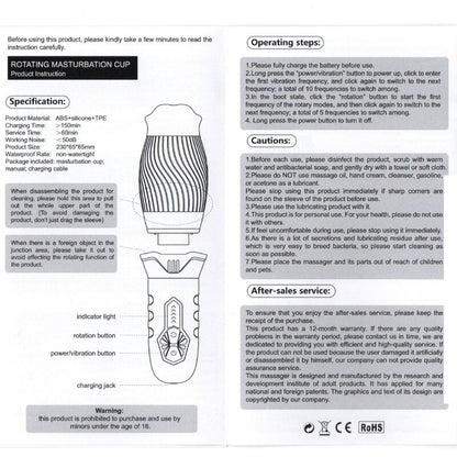 ARMONY - BELUCCI VIBRATORE MASTURBATORE ORALE BIANCO - ARMONY FOR HIM | Lingerie Harness Boutique