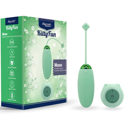 ARMONY - KITTY FUN VIBRATORE UOVO TELECOMANDO 10 VIBRAZIONI VERDE - ARMONY STIMULATORS | Lingerie Harness Boutique